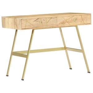 Schreibtisch mit Schubladen 100×55×75 cm Massivholz Mango , Schreibtische Design 2024