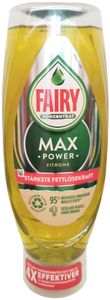 Fairy Spülmittel MAX POWER Zitrone 660ml Konzentrat Handspülmittel im Spender