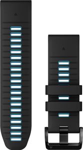 Garmin 010-13281-05 Silikonowy pasek Quickfit 26 mm czarny/cirrus blue