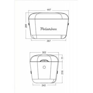 POLARBOX Kühlbox Retro20 L Kühltasche Campingküche Kühlschrank