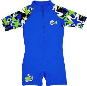 BECO the world of aquasports Badeanzug Swimsuit BECO-SEALIFE® UV50+ Schutzanzug perfekter Sonnenschutz Einteiler ultraweich und schnell trocknend blau 140/146 A