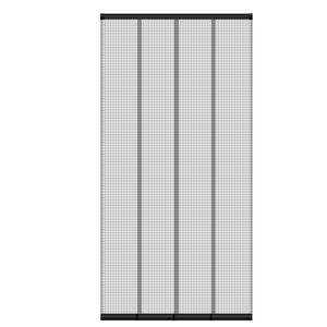 ECD Germany Insektenschutz Lamellenvorhang für Türen - 100 x 220 cm - individuell kürzbar - 4-teiliger Vorhang - mit randverstärkten Fiberglas-Lamellen - Fliegengitter Insektenschutz Vorhang