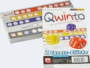 Qwinto - 2 Zusatzblöcke 160 Blatt