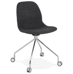 Kokoon® Designová stolička RULETA 46x49x86 cm,Textil, Tmavo šedá,11,9 kg