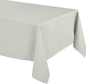 Elegante Tischdecke Edel Leinenoptik, Lina Tischdecke und Tischläufer, Farbe und Größe wählbar,40x200cm,Salbeibeige