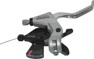 SHIMANO ST-M310 Altus Schalt-/Bremshebel, 2-Finger, 8-fach, rechts, V-Brake, Innenzug 2050 mm, silber