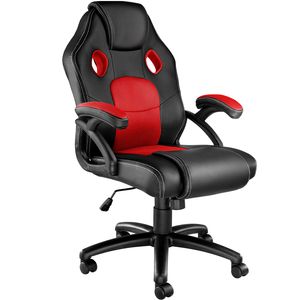 kancelárska stolička Mike - čierna/červená