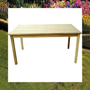 Tisch Gartentisch rechteckig 150 x 90 cm in premium Teakholz Tisch Gartentisch rechteckig 150 x 90 cm in premium Teakholz