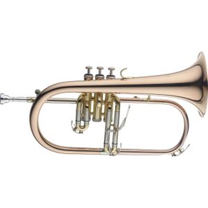 Levante LV-FH6205 Professionelles B Flügelhorn, Monel, Instrument i...