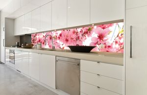 Küchenrückwand Bianco Carrara Folie selbstklebend Länge wählbar Spritzschutz 