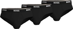 HUGO BOSS Pánské elastické bavlněné slipy trojbalení Black/001 XL