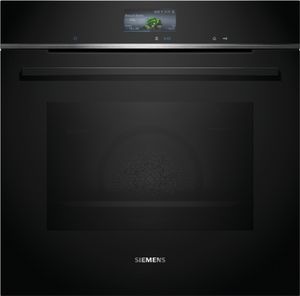 Siemens iQ700, Einbau-Backofen, 60 x 60 cm, Schwarz, Edelstahl HB736G1B1