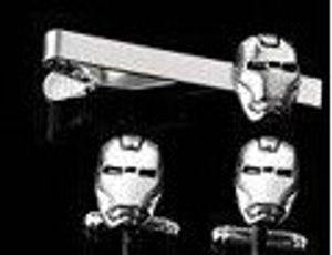 Manschettenknöpfe Krawattenklammern Set Superhelden Designs Kupfer Material Männer Krawattenklammern Manschettenknöpfe Großhandel und Einzelhandel
