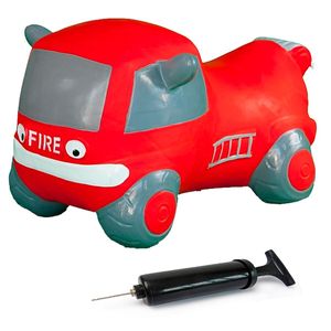 JAMARA Hüpfspielzeug Feuerwehrauto mit Pumpe Rot