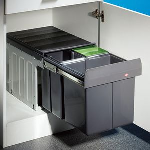 Naber Trio Master 3 DS. Abfallsammler, anthrazit.  - Mülleimer