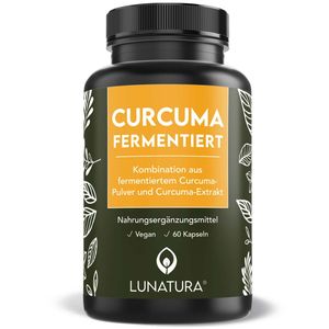 Lunatura Curcuma fermentiert - 60 vegane Kapseln