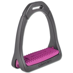 Steigbügel Premium Light schwarz/fuchsia 12 cm