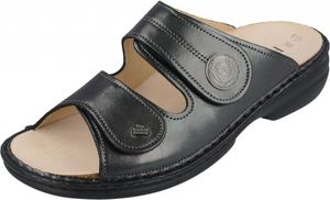 FINN COMFORT Sansibar Damen Pantolette grau anthrazit Glattleder : 36 Schuhgröße: 36