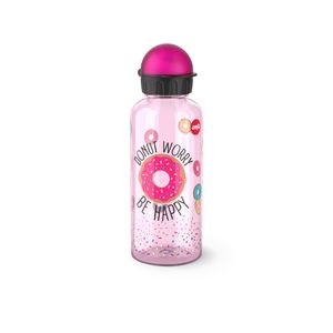 EMSA Teens Tritan Trinkflasche Donut, Wasserflasche, Flasche, Kinder, Kunststoff, 0.6 L, N30607