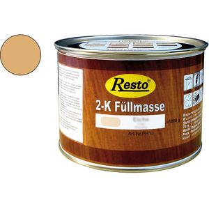RESTO 2K Füllmasse inkl. Härter Holz-Spachtelmasse lackierbar 1 kg Eiche