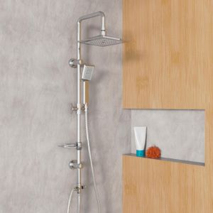 EISL Duschset EASY COOL, Duschsäule mit Regendusche und Handbrause, Duschköpfe & -brausen, Duschsystem ideal zum Nachrüsten