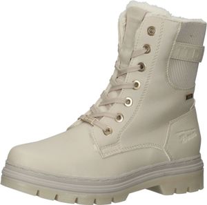 Tom Tailor Schnürstiefel Beige