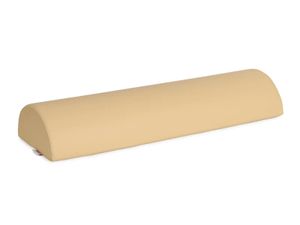 Habys Lagerungsrolle Halbrund, Knierolle, Nackenkissen, Nackenrolle, Lagerungskissen für Massage und Therapie, Kniehalbrolle, 60x19x9cm, beige