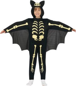 Fledermaus Skelett Jumpsuit Halloween Kinderkostüm, Größe: 5 - 6 Jahre Farbe: Schwarz Fledermaus Skelett Jumpsuit Halloween Kinderkostüm, Größe: 5 - 6 Jahre Farbe: Schwarz