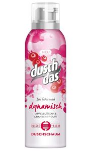 Duschdas Duschschaum Ich fühle mich dynamisch Apfelblüten & Cranberry Duft, 4er Pack (4x200ml)