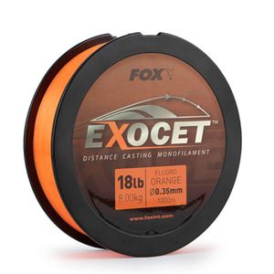 Fox Fishing Exocet Fluoro Mono Fluoro Orange 0,30 mm 6,5 kg 1000 m Angelleine