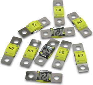 10x AUPROTEC Midi Hochstromsicherung 60A Schraubsicherung gelb