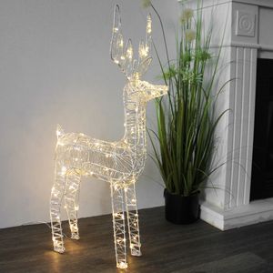 Home Styling Collection Weihnachtsdeko RENTIER mit 80 LED-Leuchten 80 cm