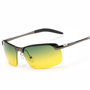 Nacht-Kontrast-Brille Nachtfahrbrille Nachtsichtbrillen Anti-Glanz polarisierte Brille mit grün-gelben Gläsern