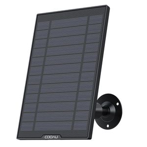 COOAU Solární panel s rozhraním typu C pro solární napájení bezpečnostní kamery Baterie dohledové kamery Venkovní Wi-Fi IP kamera, 3M kabel typu C