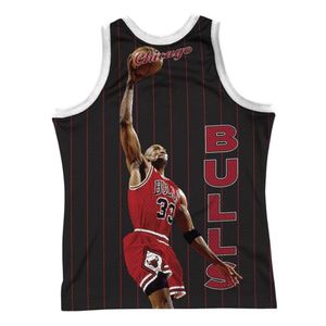 Mitchell & Ness Tshirts Nba Chicago Bulls Scottie Pippen, MSTKSC19048CBUBLCKSPI, Größe: 198