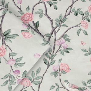 Laura Ashley Vlies Tapete | Eglantine Eau de Nil Igelblumen 10 m x 0.52 m
