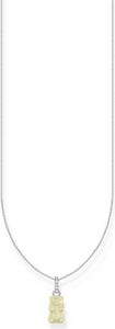 Thomas Sabo - KE2209-052-14-L45V - Kette - 925er Silber - Damen - Goldbär weiß - 40+5cm