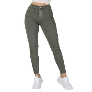 Giralin Damen High Stretch Hosen Skinny Fit Jeans High Waist 837231 Grün 36 / S