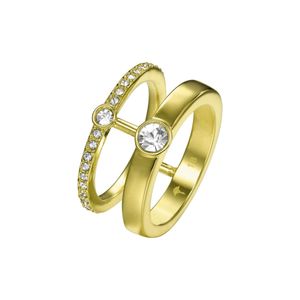 Joop Damen Ring Edelstahl gold DELICATE JPRG00003B1, Ringgröße:59 (18.8 mm Ø)
