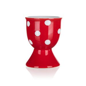 BANKETT Eine Tasse auf Eier Keramik PUNKTE 7 cm, red