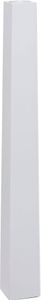 VIVANNO Bodenvase Fiberglas OBELISK, Weiß matt - 11x11x100 cm