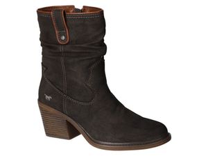 Mustang Damen Western Stiefelette Cowboy Boots Blockabsatz 1479-501, Größe:40 EU, Farbe:Grau