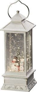 LED Laterne Konstsmide batteriebetrieben Schneemänner H 27,5 cm warmweiß inkl. Timerfunktion