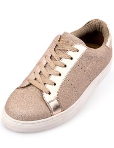 MADDOX Damen Glitzer Schuhe Sneaker "Patrizia" | Pink Größe (EU): 38
