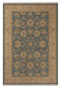 Dywan MY-RUG, Ben 5, 230x160, dywan z krótkim włosiem, orientalny wygląd, szlachetny połysk, niebiesko-zielony, klasyczny wzór, prostokątny