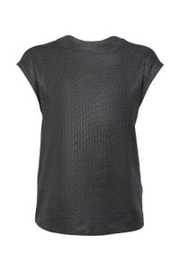Esprit Glitzer-Effekt-Shirt mit Rückenausschnitt, black