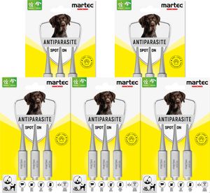 martec PET CARE 15x Spot on für Hunde ab 15 Kg, Spot on Hund, Spot on, Spot on Flöhe Hund, Spot on Hund groß, Spot on für große Hunde, Zeckenschutz Hund