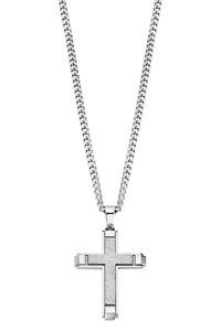 Lotus LS2256-1/1 Pánský náhrdelník s přívěskem kříže z nerezové oceli