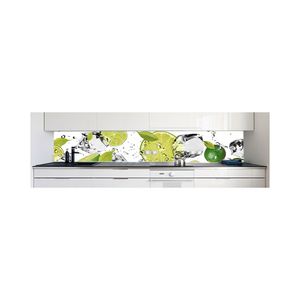 Küchenrückwand Limetten Eiswasser Premium Hart-PVC 0,4 mm selbstklebend - Direkt auf die Fliesen, Größe:400 x 60 cm
