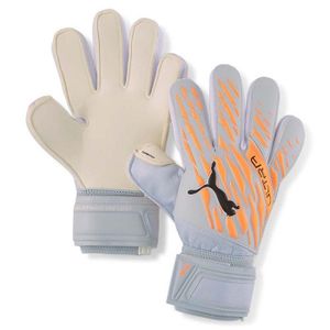 Dziecięce rękawice bramkarskie Puma Ultra Grip 1, szaro-pomarańczowe, rozmiar 4